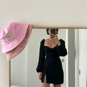 black novella dress aritzia wilfred